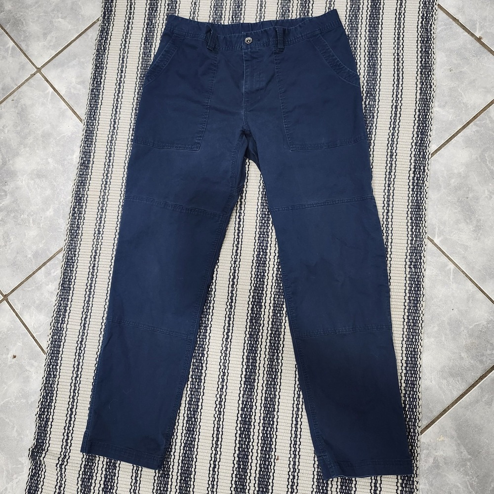 Mountain Hardwear Basin Trek Pants Mens 36x30 Blue Softshell Hiking Stretch